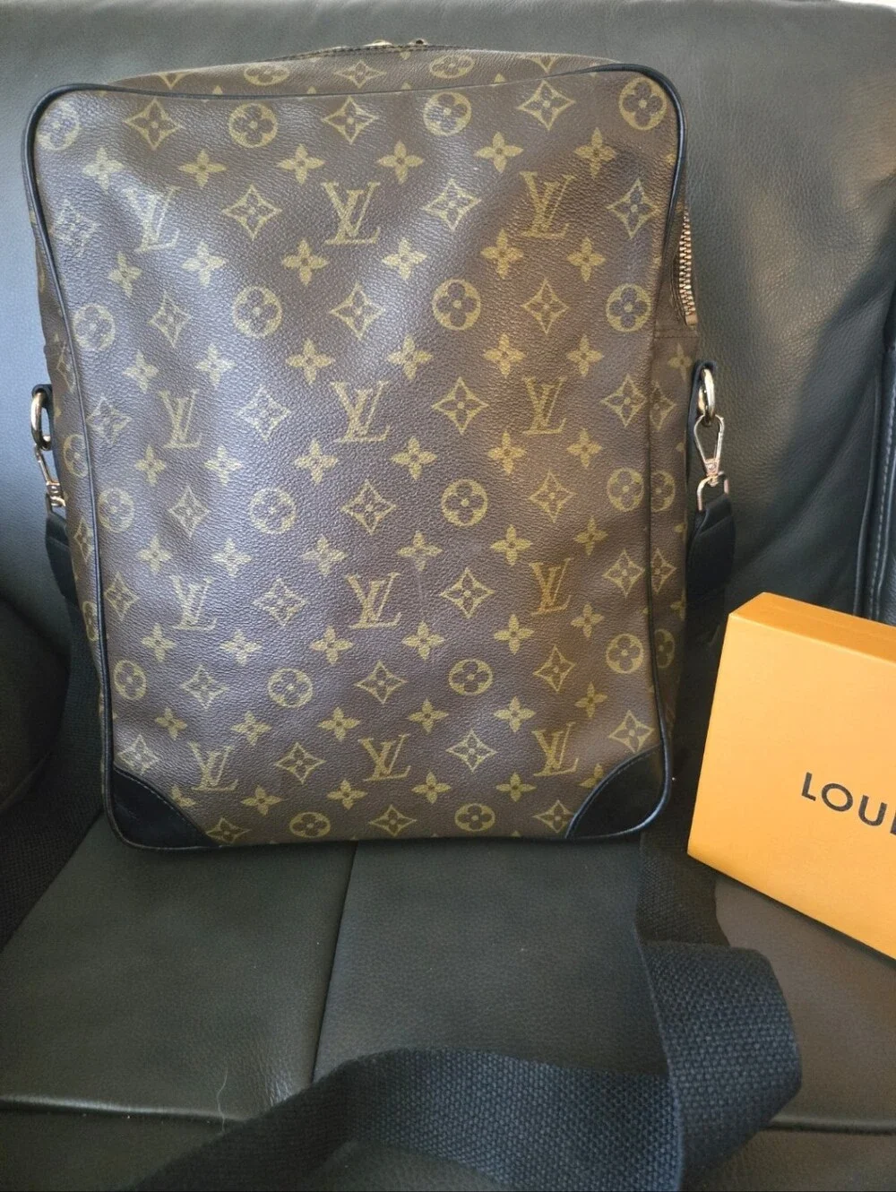 Louis Vuitton Brown Monogram Canvas Crossbody Bag
